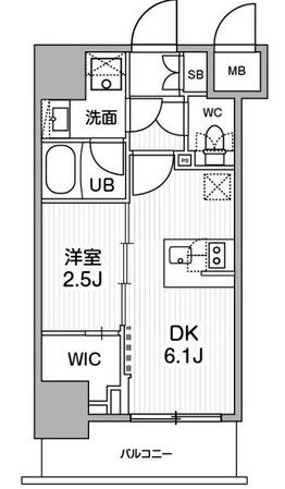 木場駅 徒歩7分 6階の物件間取画像